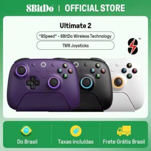 Controle Sem Fio com Dock 8BitDo Ultimate 2, TMR